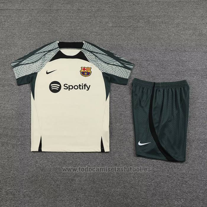 Chandal del Barcelona Manga Corta 2023-2024 Verde - Pantalon Corto